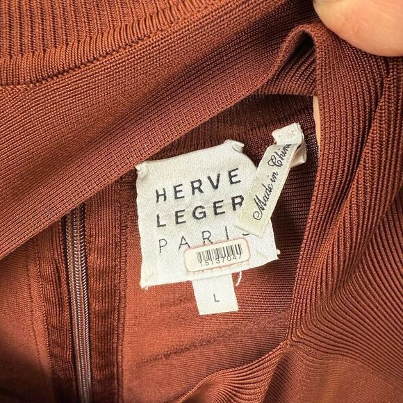 Hervé Léger Icon Cap Sleeve Gown - Picture 8 of 11